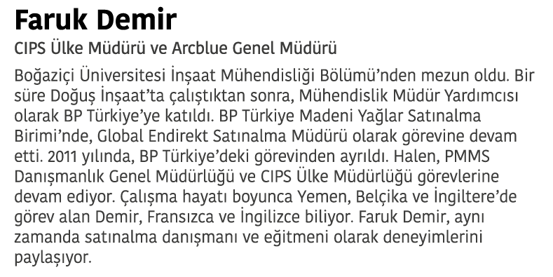 Faruk Demir CIPS  lke M d r  ve Arcblue Genel M d r  Bo azi i  niversitesi  n aat M hendisli i B l m  nden mezun oldu   