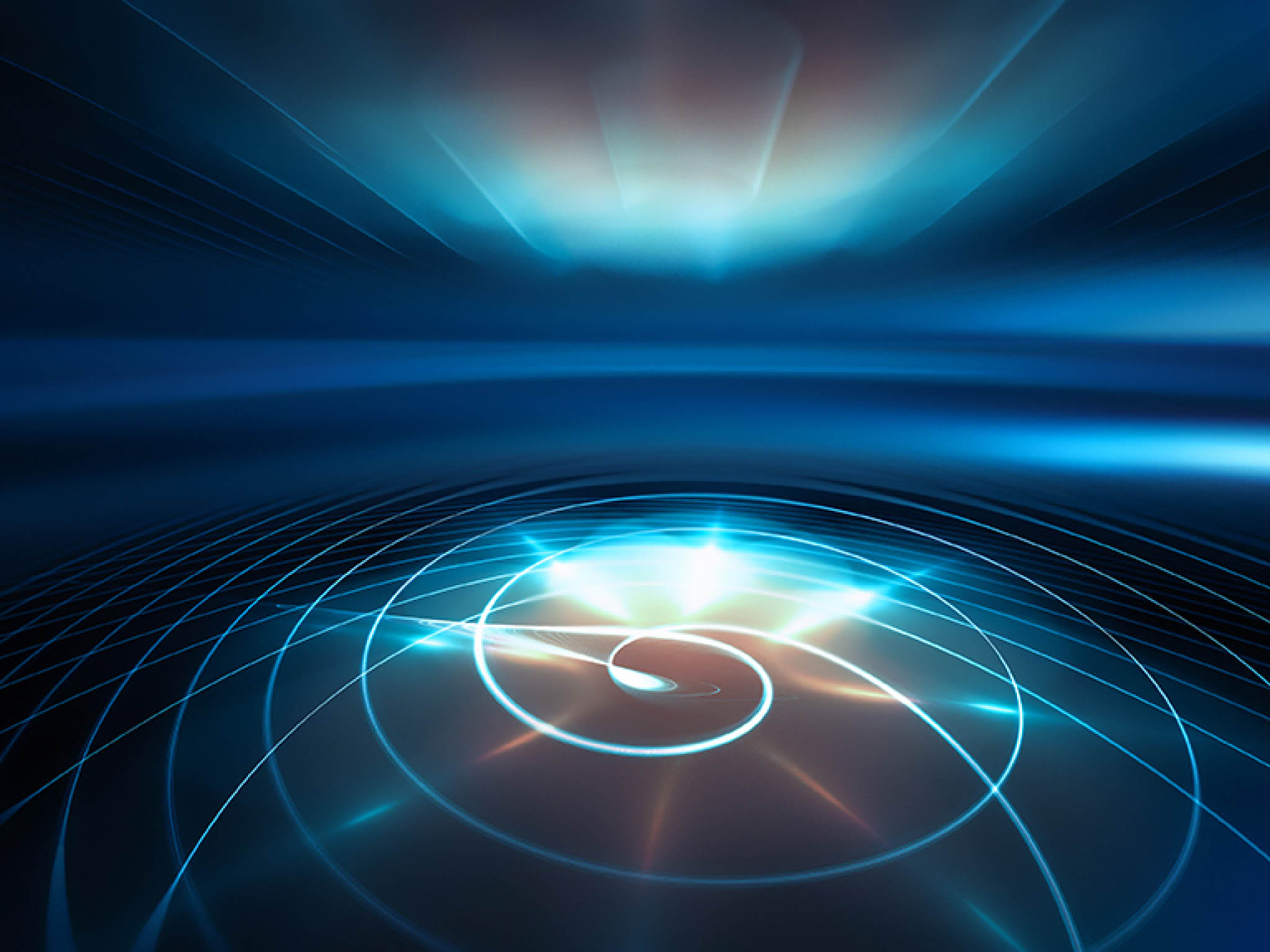 Abstract technology background with blue and white tones, 3D image