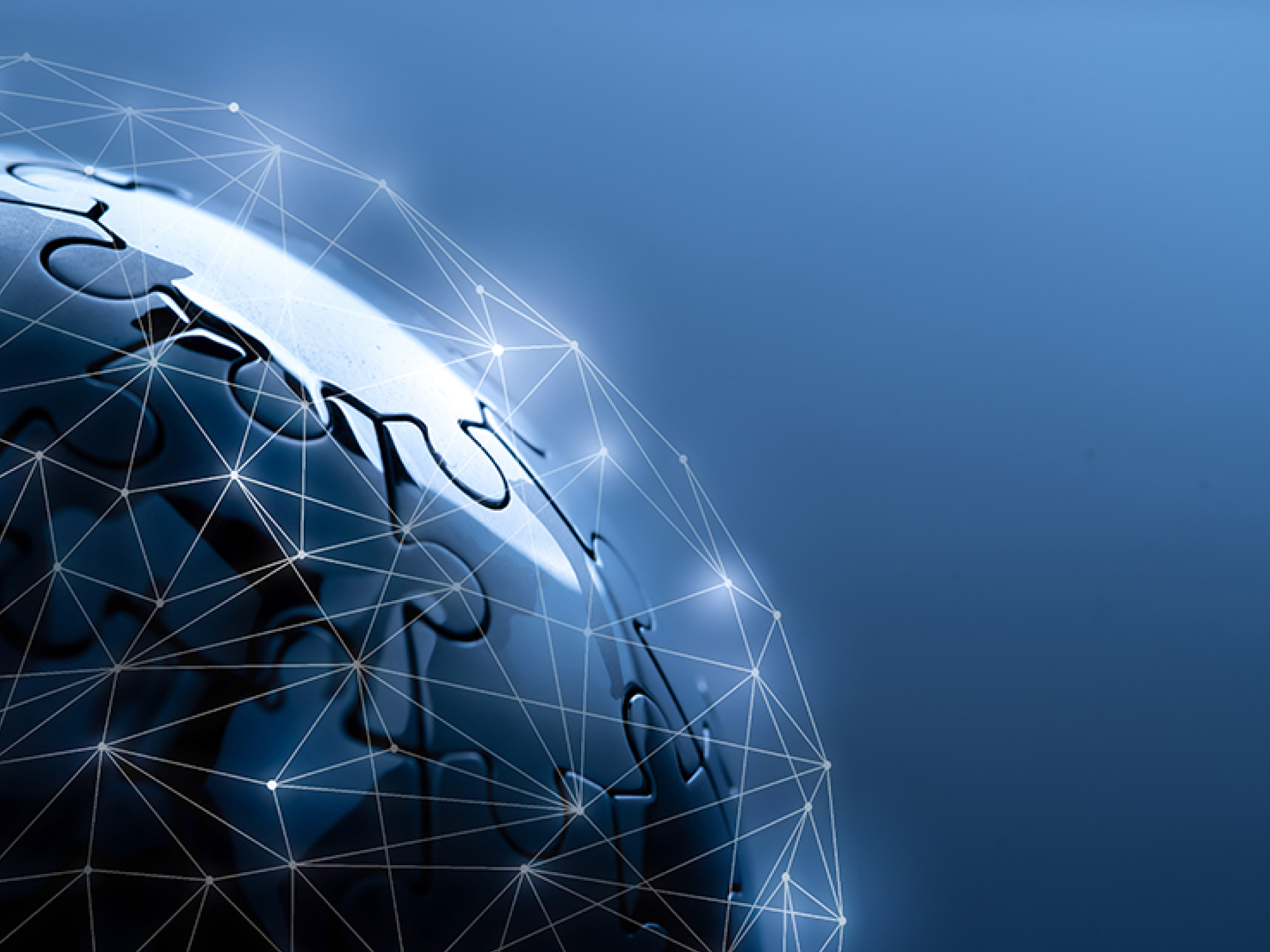 Global network for technology and future concept