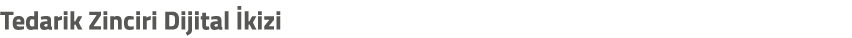Tedarik Zinciri Dijital kizi
