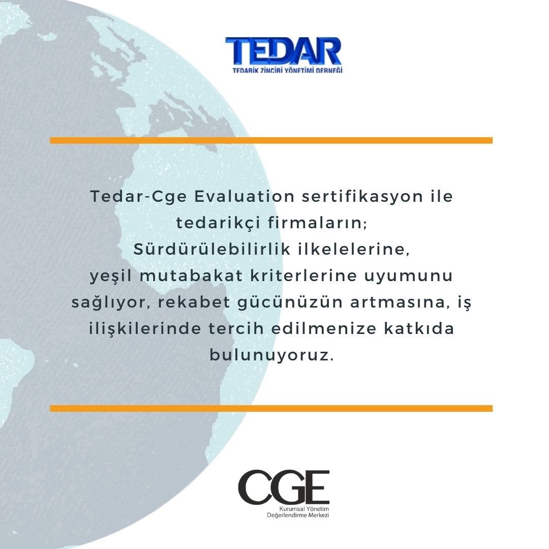 TEDAR & CGE Sertifika Programı